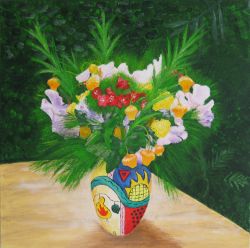 Painting: Chinese Lantern Lilies